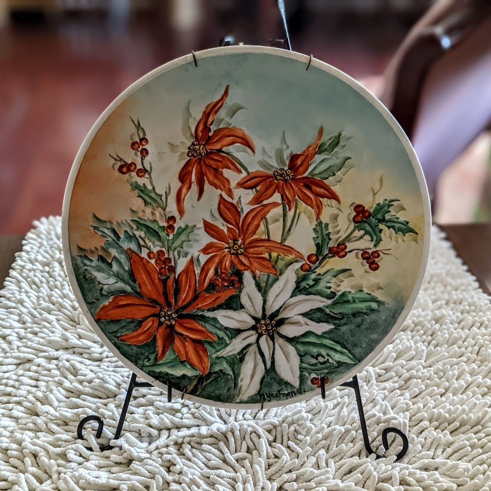 Alka Kunst Bavaria hand painted plate made in Western Germany